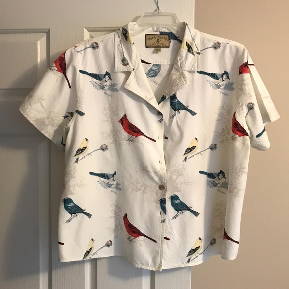 Bit & Bridle Tops - Bit & Bridle Short Sleeve Button Down Blouse 2X